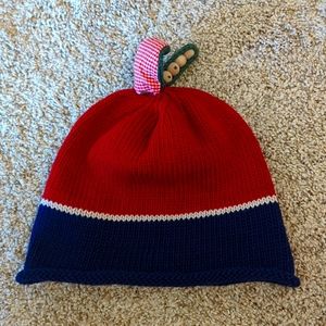 Baby knit bean beanie, ~12-18mo
